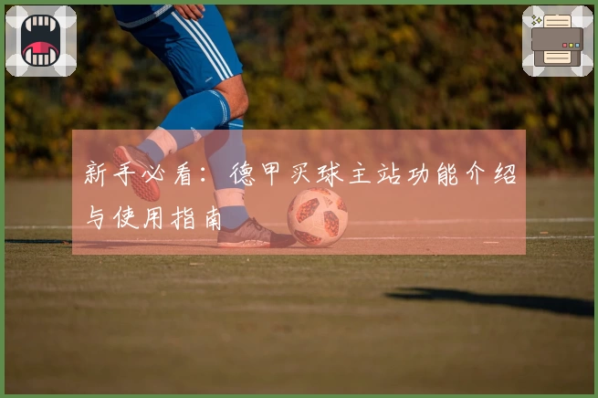 新手必看：德甲买球主站功能介绍与使用指南